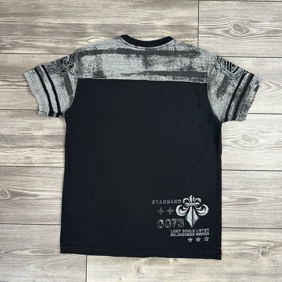 Crazy Y2K Affliction Velour Graphic T Shirt - Picture 2 of 7